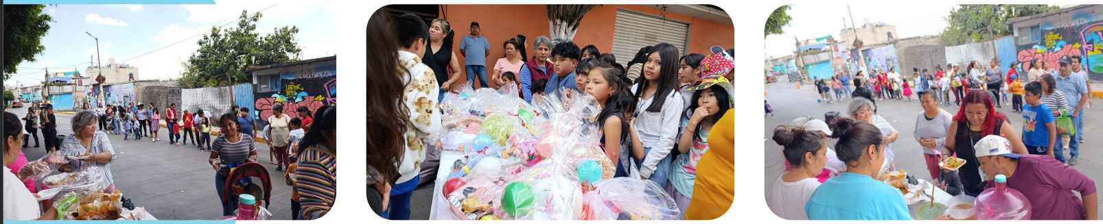 Entrega de alimentos y apoyos en jornadas comunitarias de la fundación